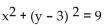 Find the center and radius of the circle. - 