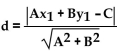 The distance d from the point to the line Ax + By = C is given by the formula d Find the exact distance from the given point to the given line. -(3, 6), y = 5x - 8