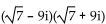 Perform the indicated operations and write the answer in the form a + bi, where a and b are real numbers. -