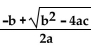 Evaluate the expression for each choice of a, b, and c. -a = 1, b = 0, c = 25