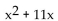 Find the perfect square trinomial whose first two terms are given. - 
