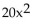 Find the real or imaginary solutions by using the quadratic formula. - + 41x + 20 = 0