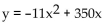 Solve the problem. -Your company uses the quadratic model to represent how many units (y) of a new product will be sold (x) weeks after its release . How many units can you expect to sell in week 18?