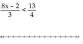 Solve the inequality. Write the solution set using interval notation and graph it. - 