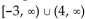 Write as a single interval. - 
