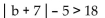 Solve the absolute value inequality. Write the solution set using interval notation. - 