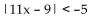 Solve the absolute value inequality. Write the solution set using interval notation. -