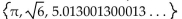<strong>Find the specified subset. The irrational numbers in the set  </strong> A) 13, -24, 0.81, 5.1414 . . . B)   C)   D)   <div style=padding-top: 35px> 