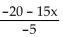 Use the properties of real numbers to simplify the expression. -