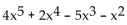 Evaluate the polynomial. -P(x) =   , P(-2)