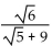 Simplify the expression by rationalizing the denominator. - 