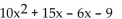 Factor by grouping. -1  