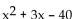 Factor the trinomial. - 