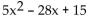 Factor the trinomial. - 
