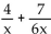 Perform the indicated operation and express in lowest terms. -