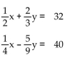 <strong>Find the solution to the system of equations by substitution. </strong> A) (100, -27) B) (-100, -27) C) (100, 27) D) (-100, 27)