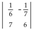 Evaluate the determinant. - 