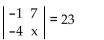 Solve for the given letter. - 