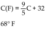 <strong>Solve the problem. The formula for changing Celsius temperature to Fahrenheit temperature is The Fahrenheit temperature is a function of the Celsius temperature. Write the function in function notation. Find the Fahrenheit temperature that corresponds to 20° C.</strong> A) B) C) D)
