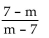 <strong>Simplify. </strong> A) -1 B) -m C) 0 D) 1