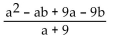 <strong>Simplify. </strong> A) a - b B) C) D) a - 2b + 1