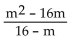 <strong>Simplify. </strong> A) -m B) m C) m + 4 D) -(m + 4)