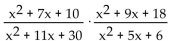 <strong>Multiply. </strong> A) B) C) 1 D)