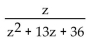 <strong>Divide. </strong> A) B) C) z + 2 D)