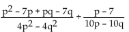 <strong>Divide. </strong> A) B) C) 1 D)