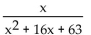 <strong>Divide. </strong> A) B) C) x + 8 D)