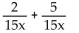 <strong>Add or subtract. </strong> A) B) C) D) 1