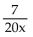<strong>Add or subtract. </strong> A) B) 7 C) D)