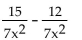 <strong>Add or subtract. </strong> A) B) C) D) 3