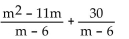 <strong>Add or subtract. </strong> A) m + 5 B) m - 6 C) D) m - 5