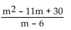 <strong>Add or subtract. </strong> A) m + 5 B) m - 6 C) D) m - 5