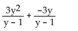 <strong>Add or subtract. </strong> A) 3y B) C) 0 D)
