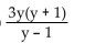 <strong>Add or subtract. </strong> A) 3y B) C) 0 D)