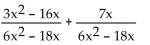 Add or subtract. - 