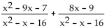 Add or subtract. - 