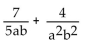 Find the least common denominator for the expression. - 