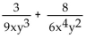 Find the least common denominator for the expression. - 