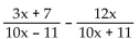 Find the least common denominator for the expression. - 