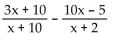 Find the least common denominator for the expression. - 