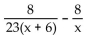 Find the least common denominator for the expression. - 
