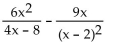 Find the least common denominator for the expression. - 