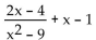 Find the least common denominator for the expression. - 