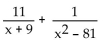 Find the least common denominator for the expression. - 