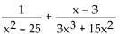 Find the least common denominator for the expression. - 