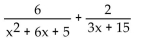 Find the least common denominator for the expression. - 