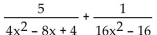 Find the least common denominator for the expression. - 